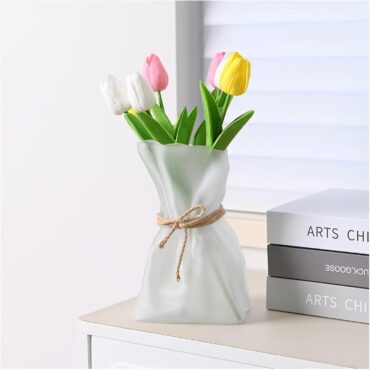 Irregular Glass Vase for Modern Home Decor