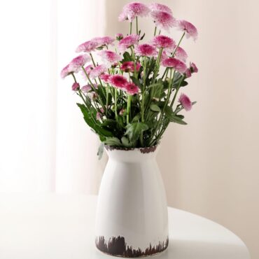 White Ceramic Vase for Modern Home Decor